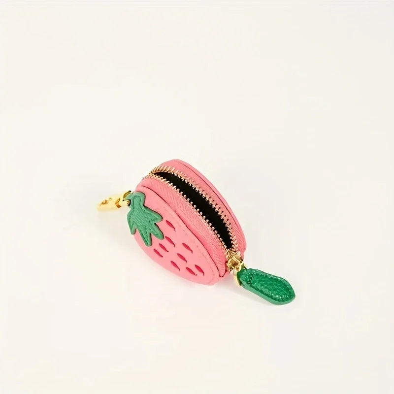 Cute Fruit Coin Purses – Strawberry, Peach, Lemon & Pear Mini Wallets for Women