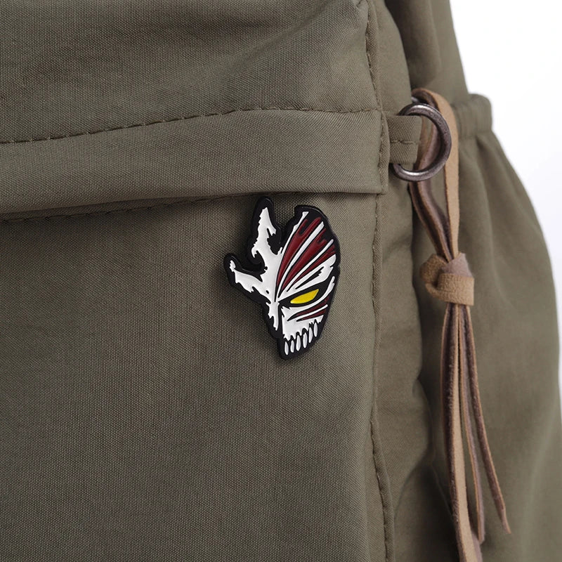 Bleach Anime Enamel Pins – Ichigo & Toshiro Mask Brooches