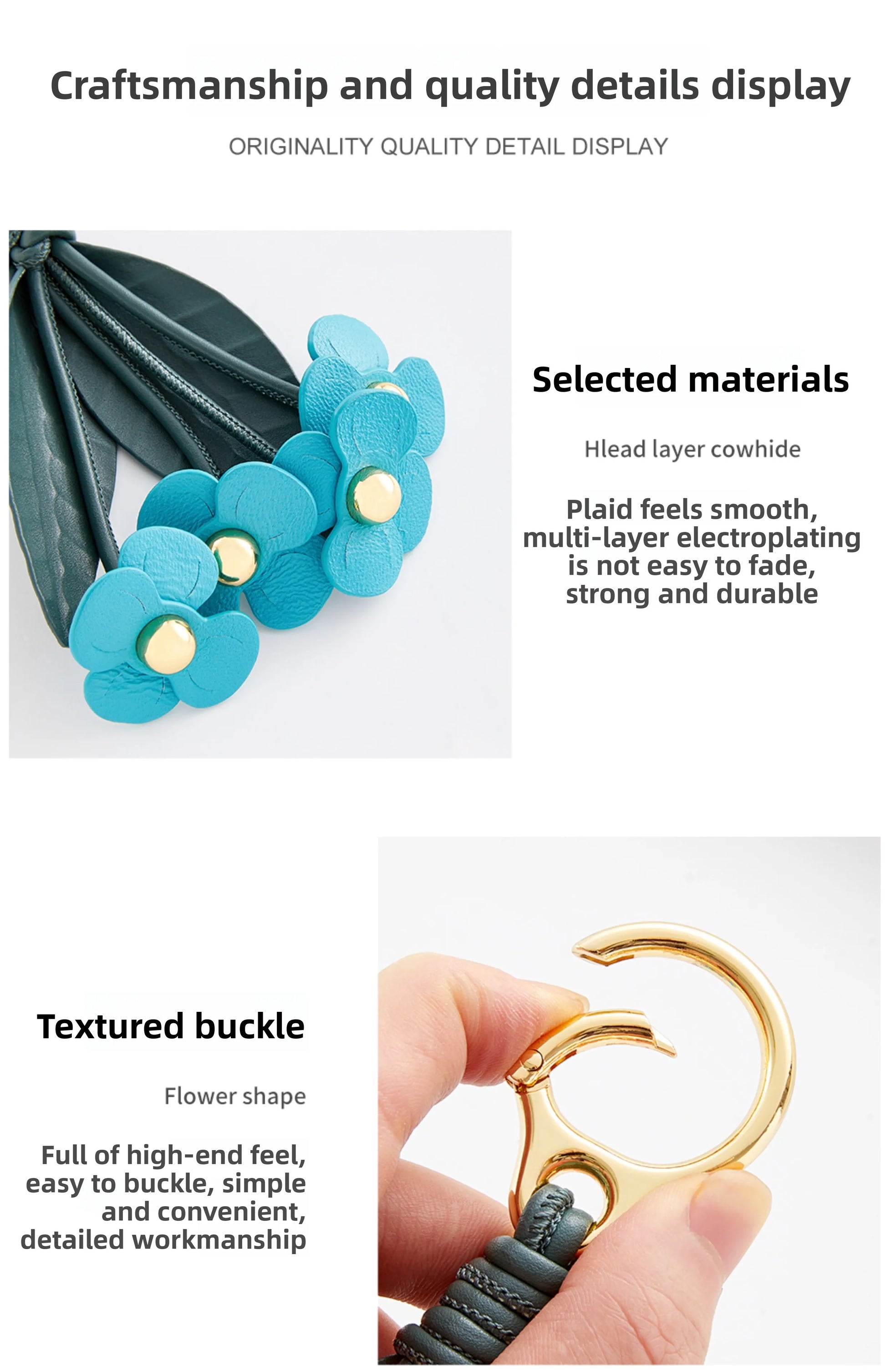 Floral Strawberry Bag Pendant for Women