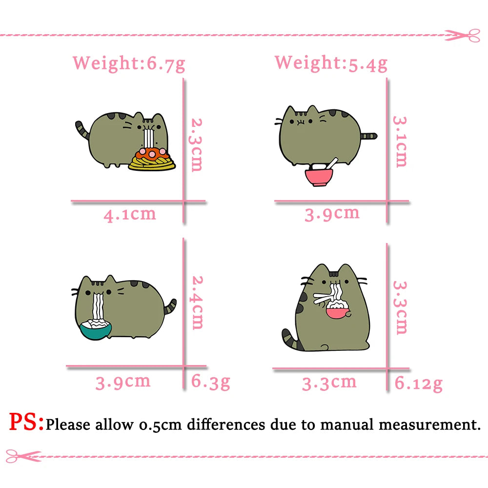 4-9pcs Cute Enamel Pin Set – Cats, Goose, Skull & Stethoscope Brooches | Fun Bag & Jacket Badges”  This way: