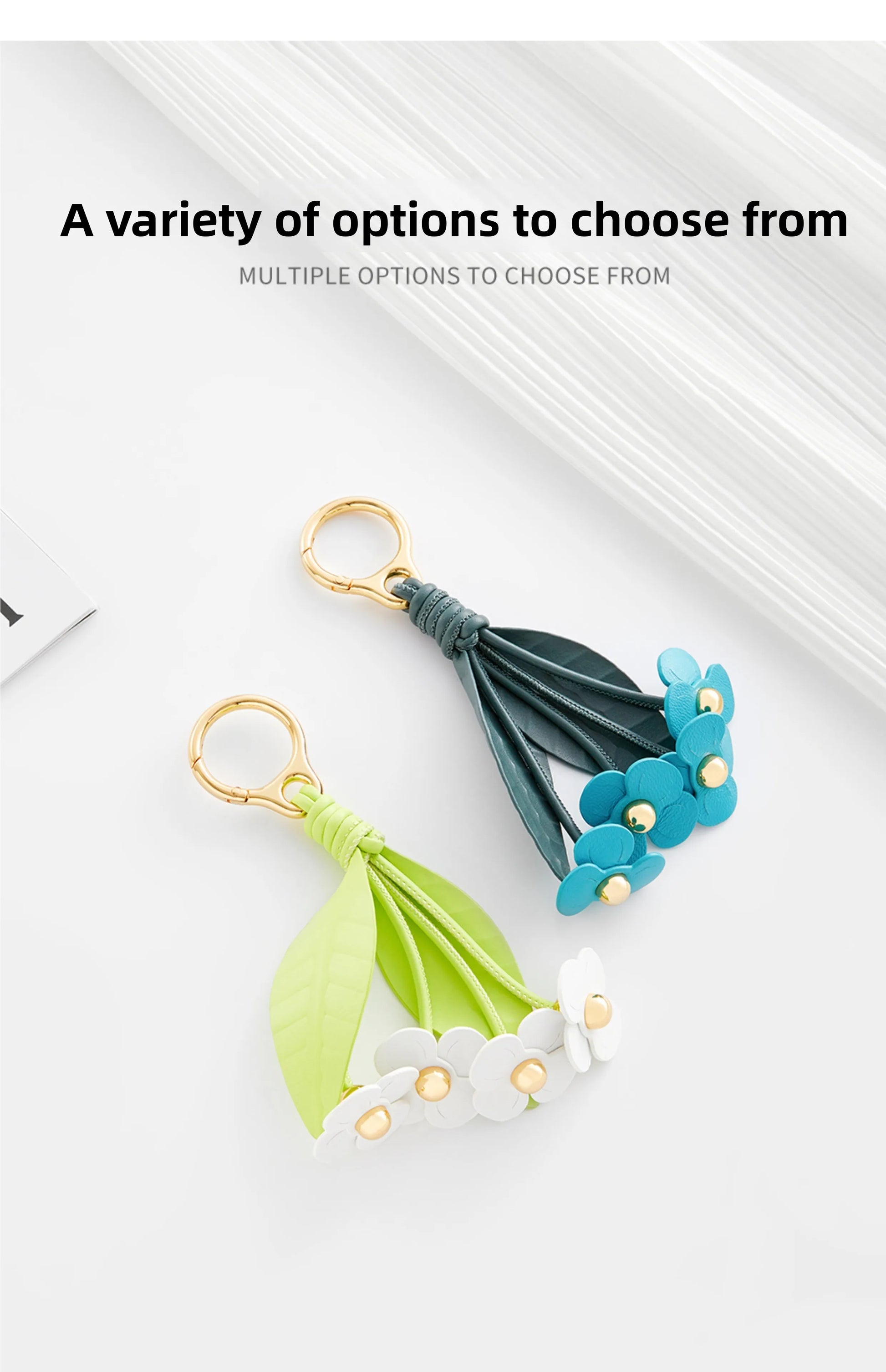 Floral Strawberry Bag Pendant for Women