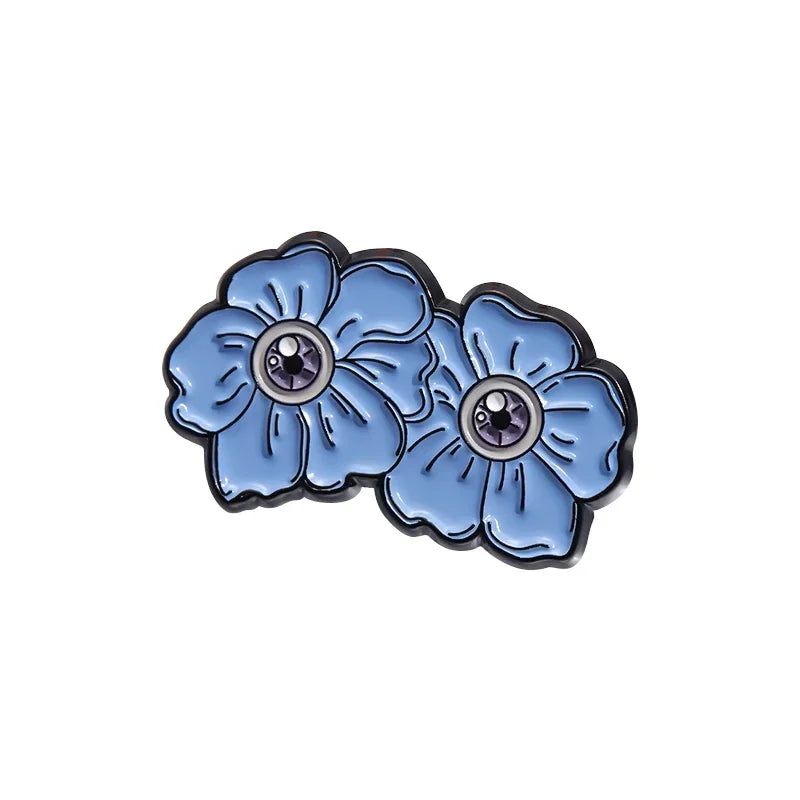 Pink Punk Eyes Enamel Pin – Magic Potion & Love Eye Brooch for Jackets & Bags