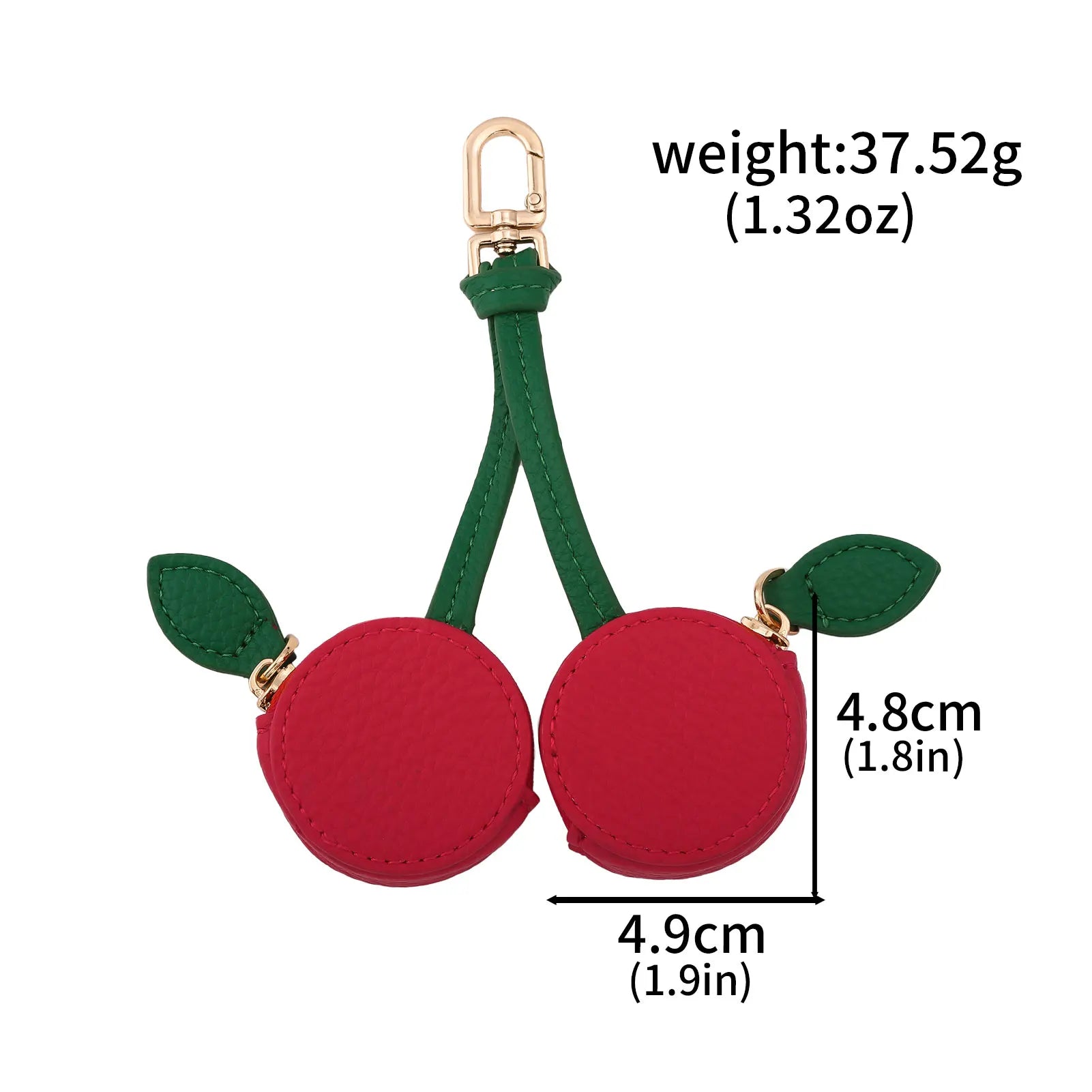 Cute Fruit Coin Purse – Lemon, Strawberry & Cherry Mini Wallets | PU Leather Keychain bag charm