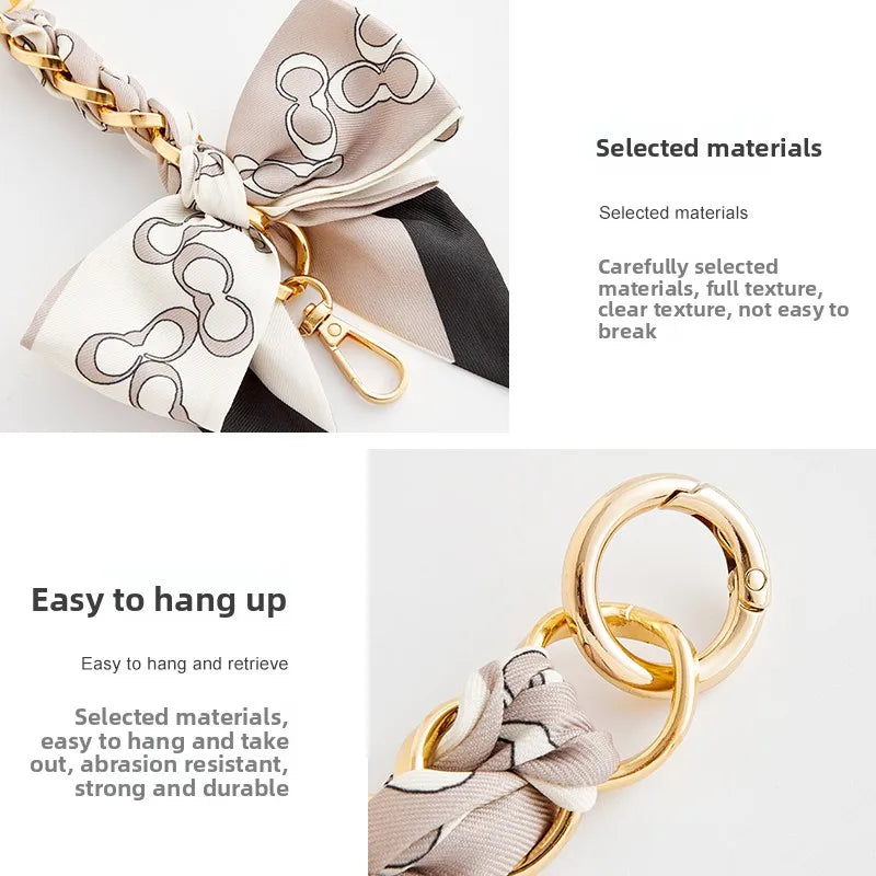 Bow Scarf Bag Extension Chain