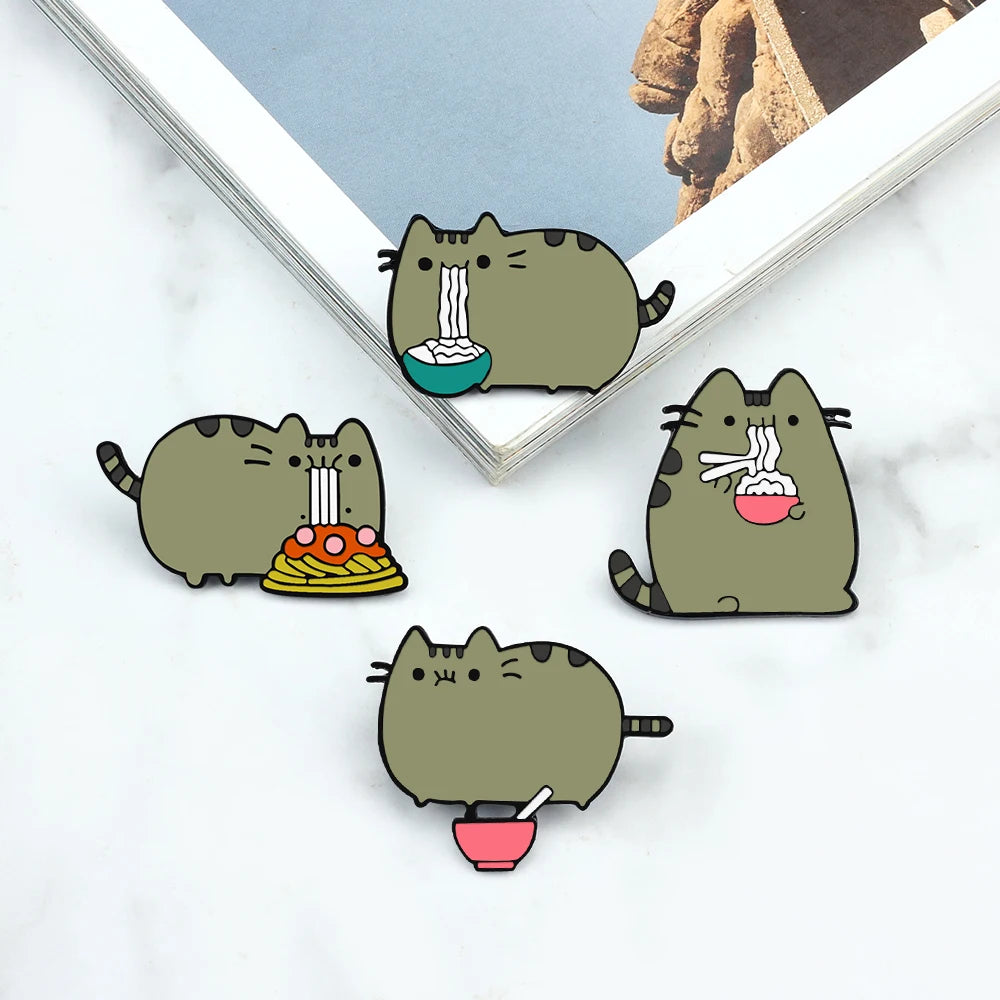 4-9pcs Cute Enamel Pin Set – Cats, Goose, Skull & Stethoscope Brooches | Fun Bag & Jacket Badges”  This way: