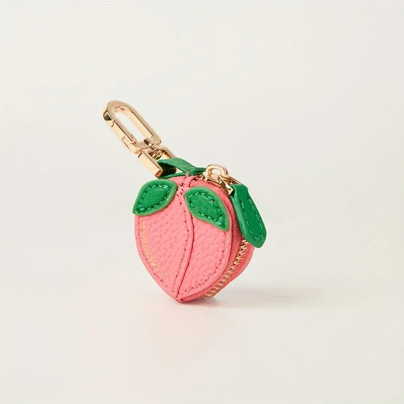  Cute Fruit Coin Purses – Strawberry, Peach, Lemon & Pear Mini Wallets for Women
