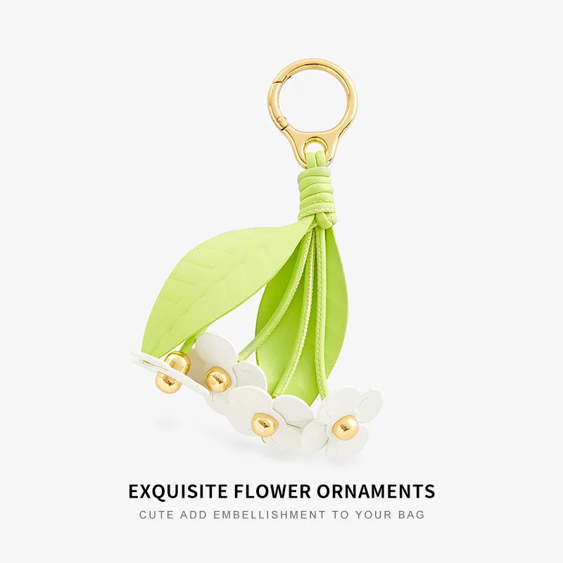 Floral Strawberry Bag Pendant for Women