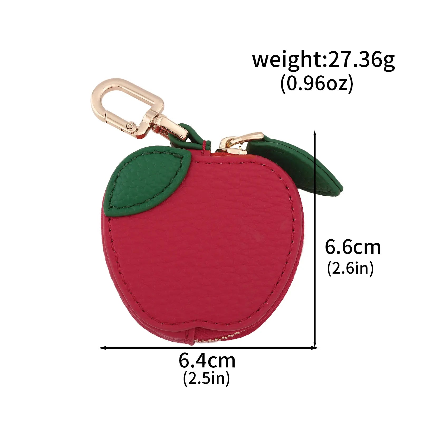 Cute Fruit Coin Purse – Lemon, Strawberry & Cherry Mini Wallets | PU Leather Keychain bag charm