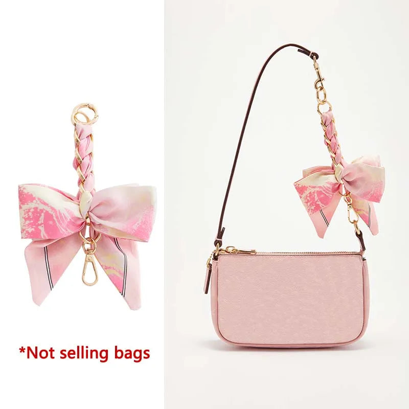 Bow Scarf Bag Extension Chain