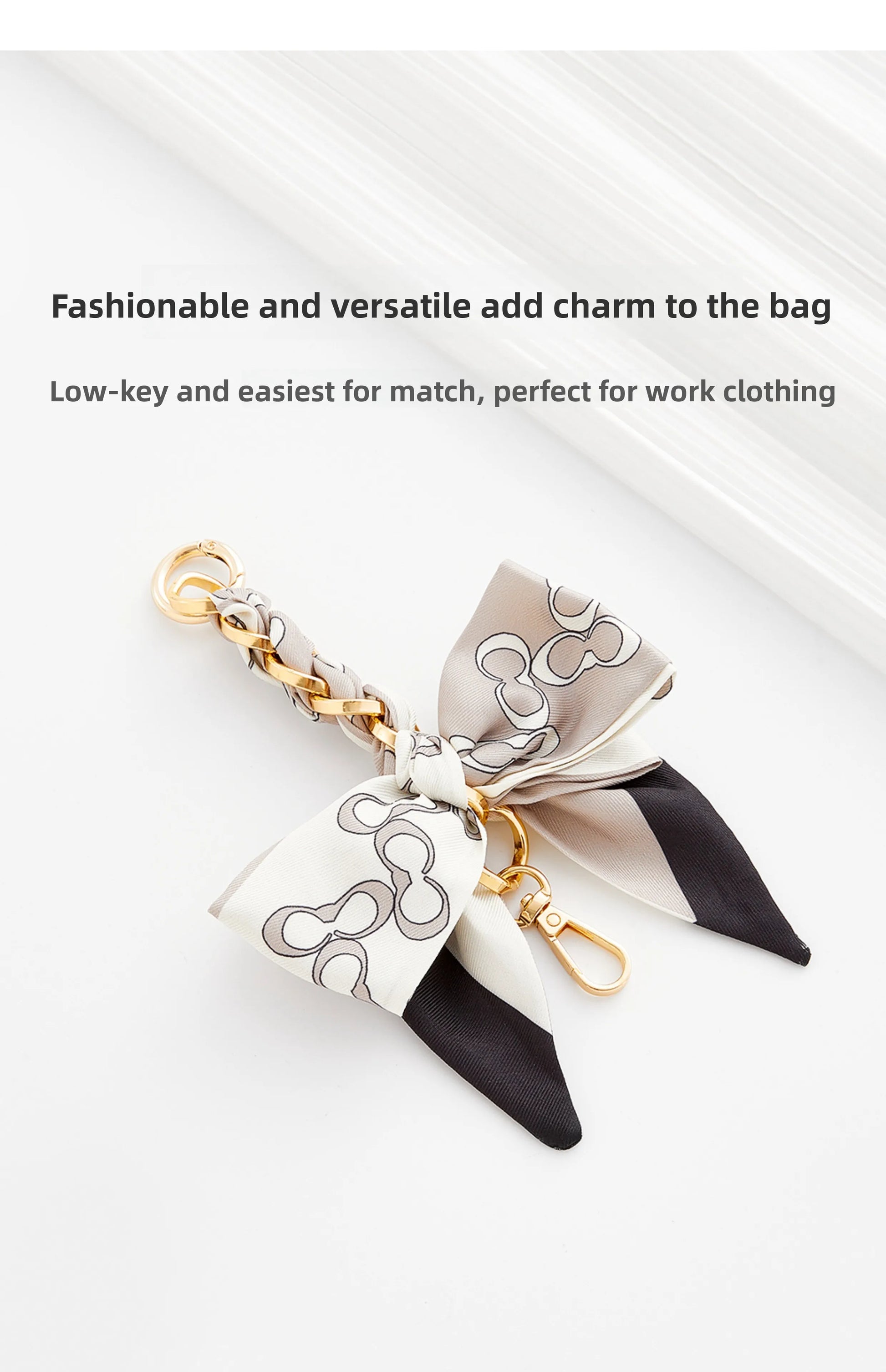 Bow Scarf Bag Extension Chain