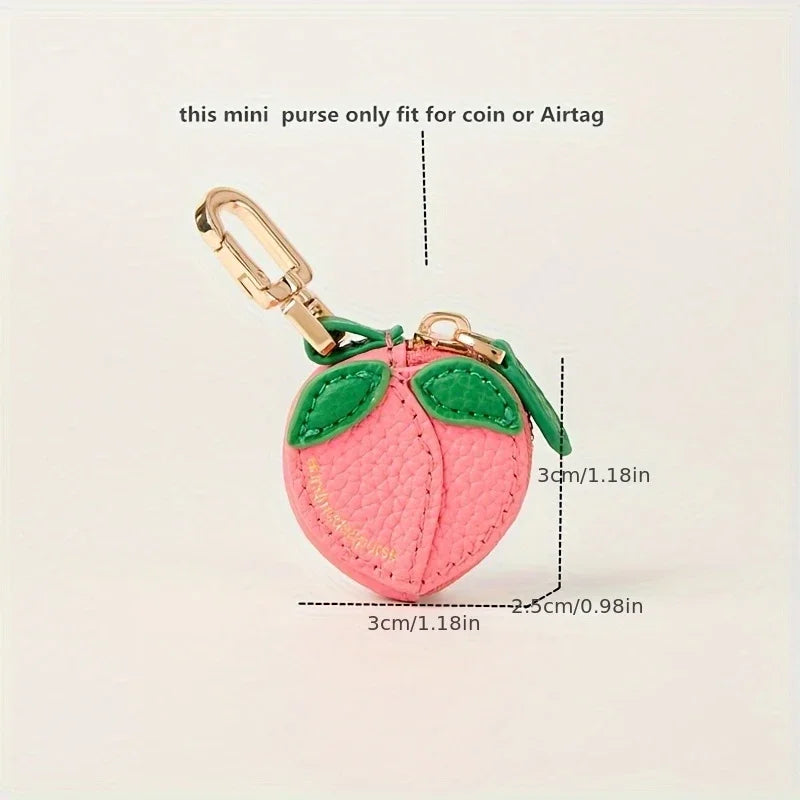  Cute Fruit Coin Purses – Strawberry, Peach, Lemon & Pear Mini Wallets for Women