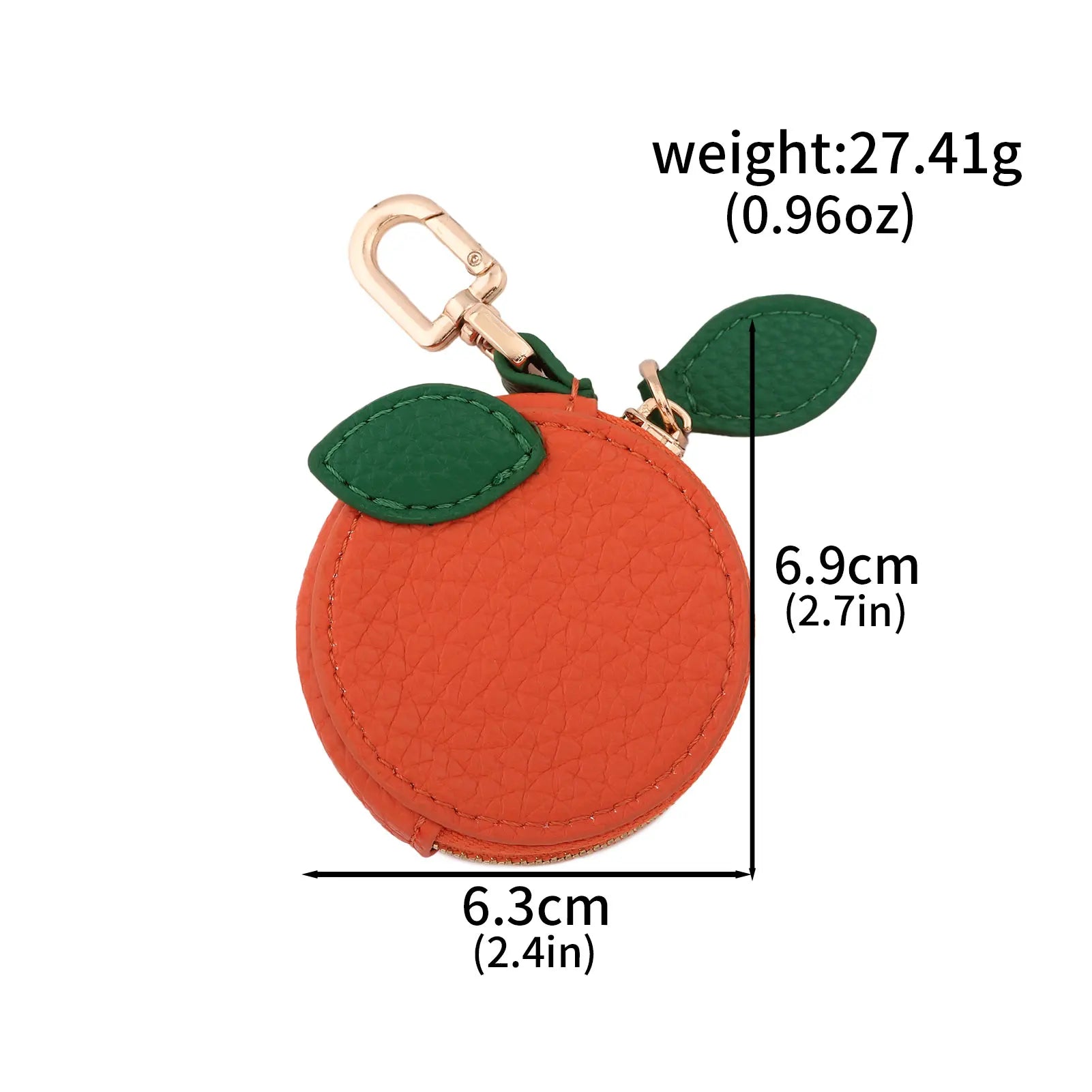 Cute Fruit Coin Purse – Lemon, Strawberry & Cherry Mini Wallets | PU Leather Keychain bag charm