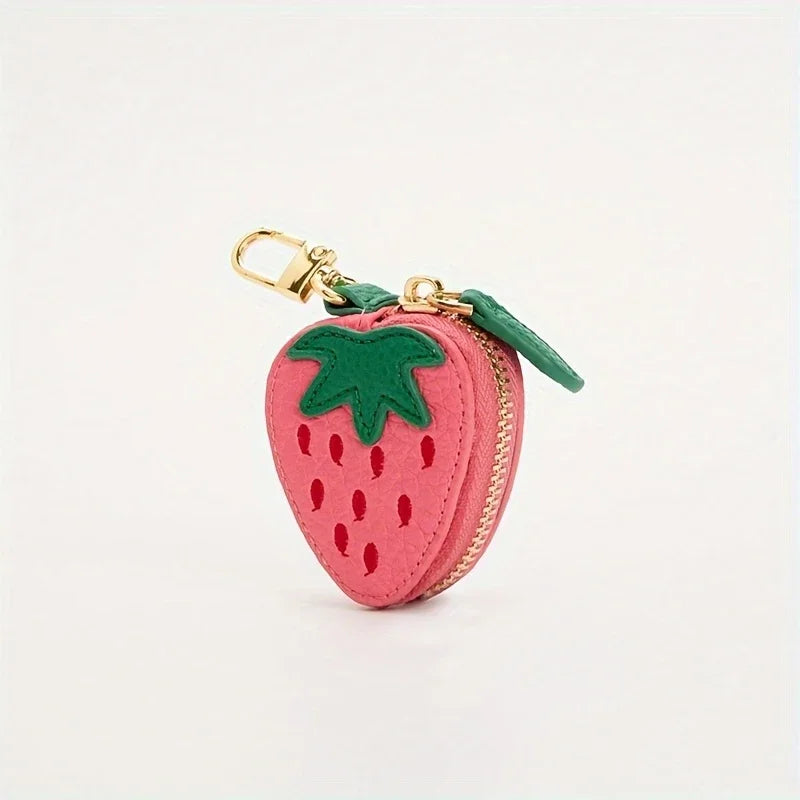  Cute Fruit Coin Purses – Strawberry, Peach, Lemon & Pear Mini Wallets for Women