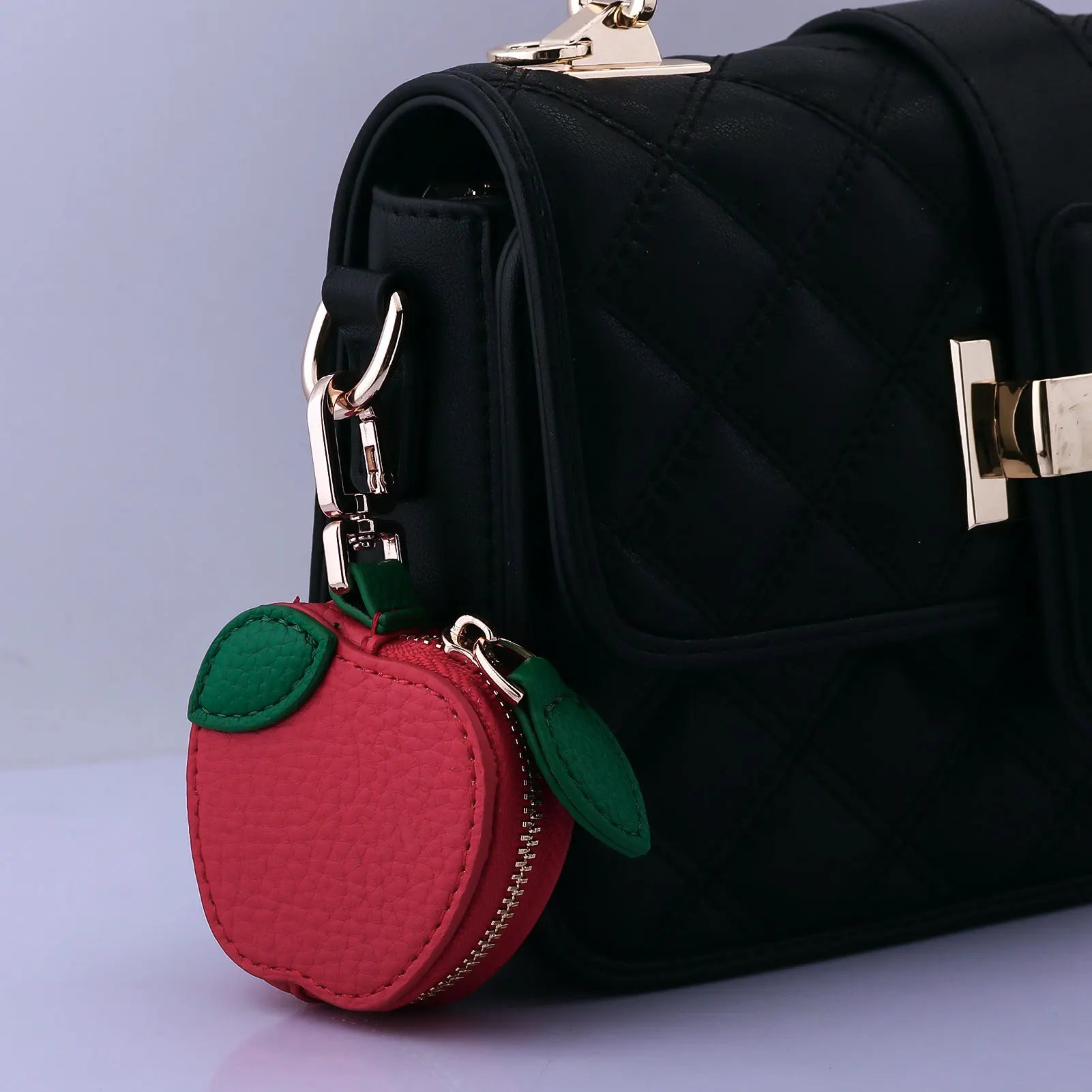 Cute Fruit Coin Purse – Lemon, Strawberry & Cherry Mini Wallets | PU Leather Keychain bag charm