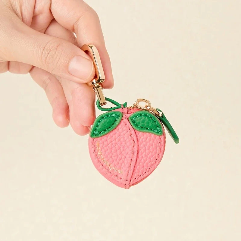  Cute Fruit Coin Purses – Strawberry, Peach, Lemon & Pear Mini Wallets for Women