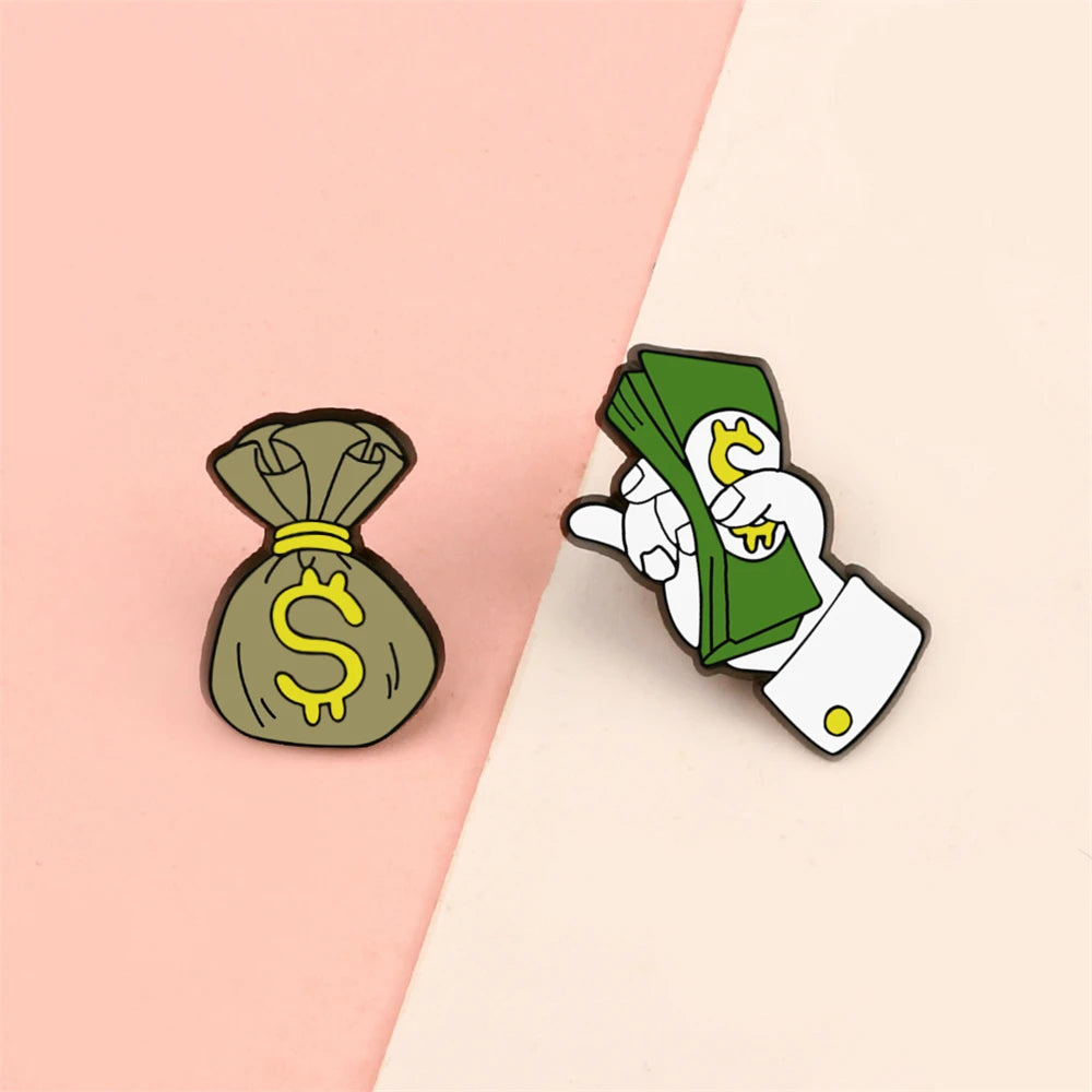Funny Money Wallet Brooch – Stack Your Style!