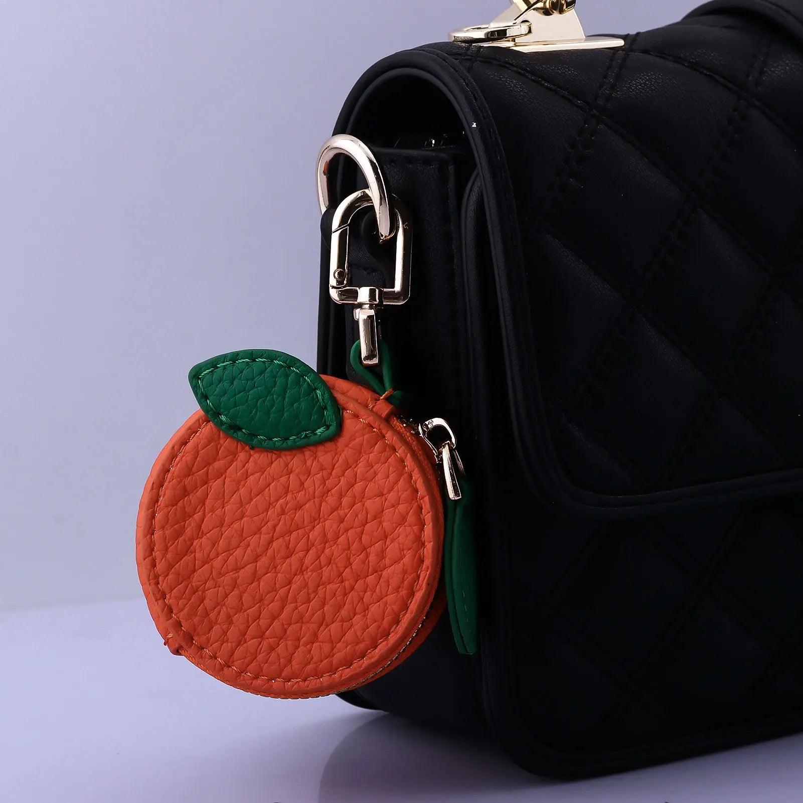 Cute Fruit Coin Purse – Lemon, Strawberry & Cherry Mini Wallets | PU Leather Keychain bag charm
