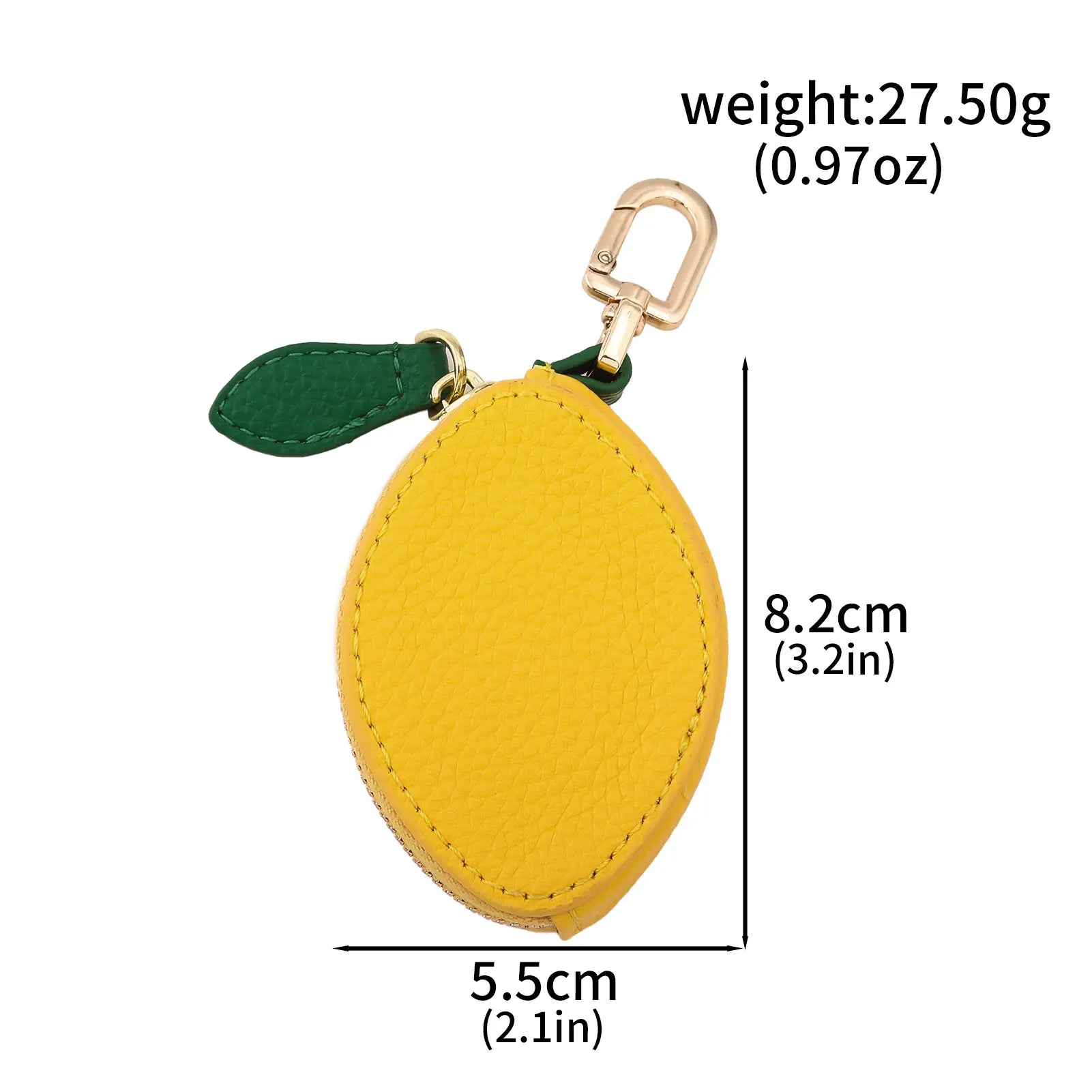 Cute Fruit Coin Purse – Lemon, Strawberry & Cherry Mini Wallets | PU Leather Keychain bag charm
