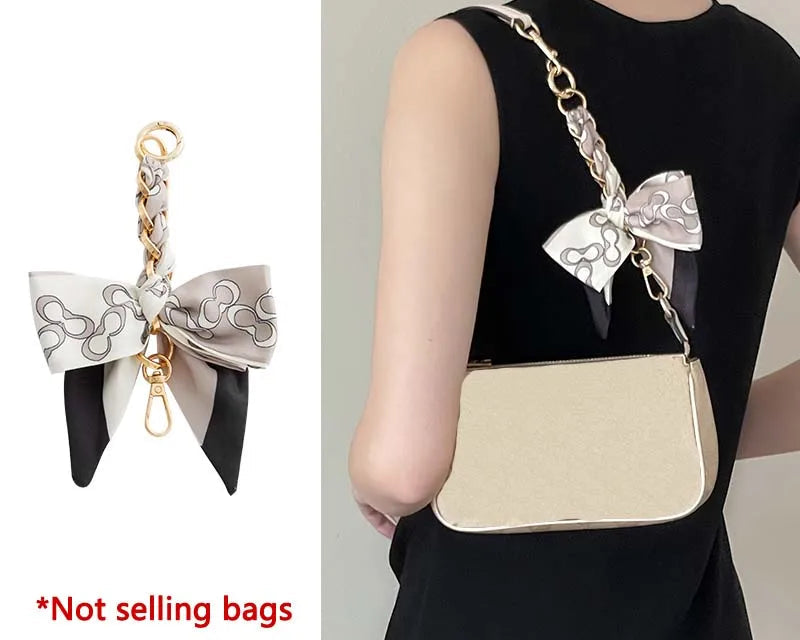 Bow Scarf Bag Extension Chain