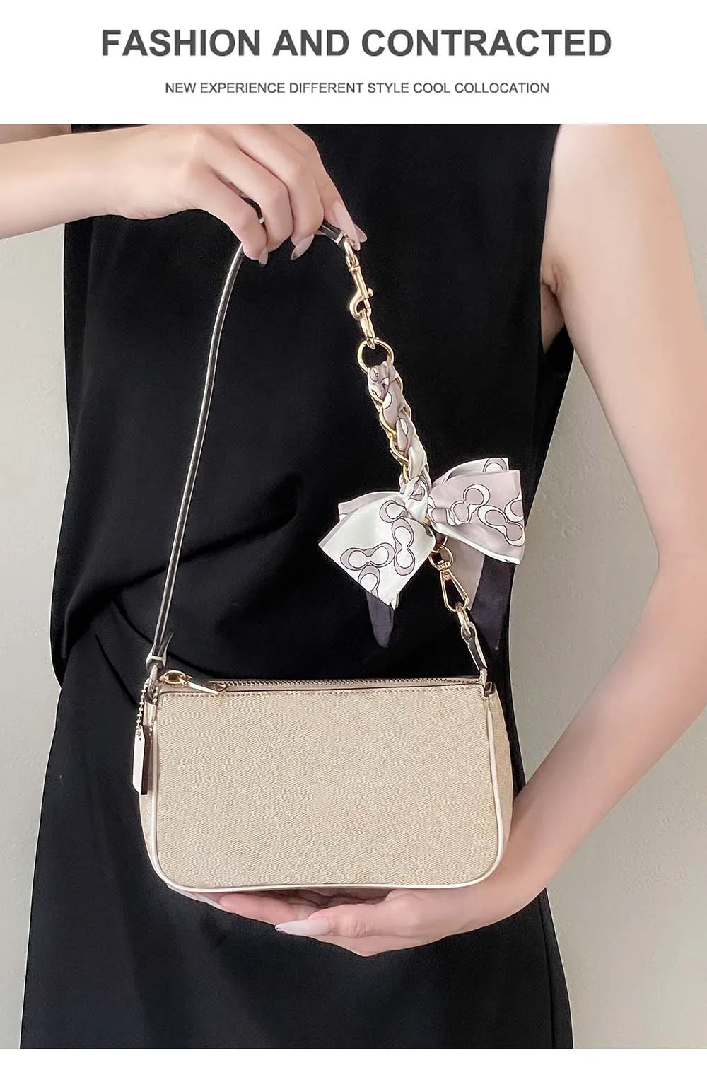Bow Scarf Bag Extension Chain