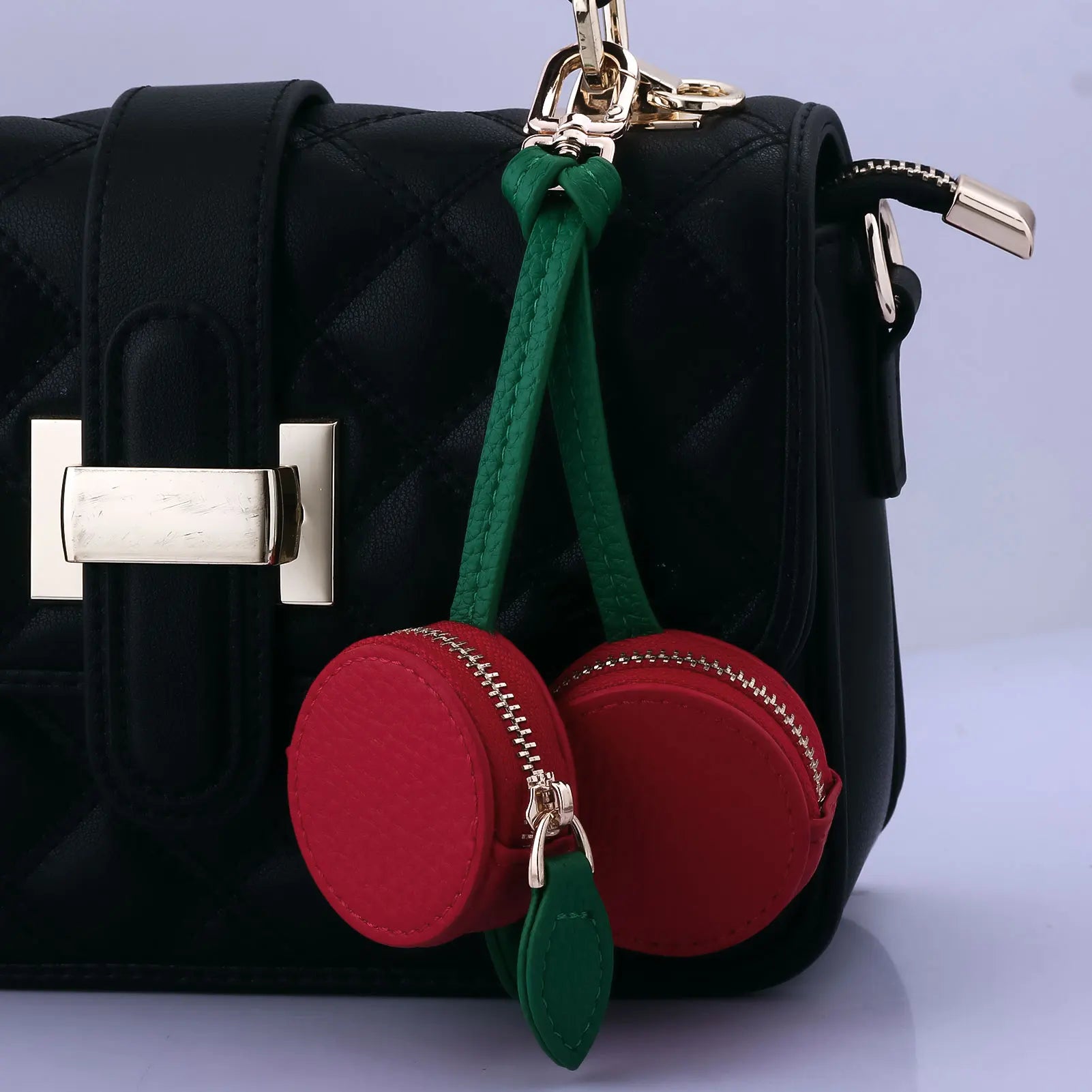 Cute Fruit Coin Purse – Lemon, Strawberry & Cherry Mini Wallets | PU Leather Keychain bag charm
