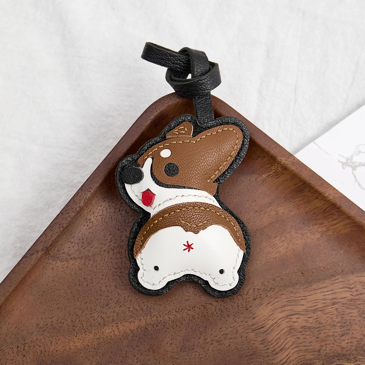 Leather Scarecrow Pendant – Bag & Car Charm