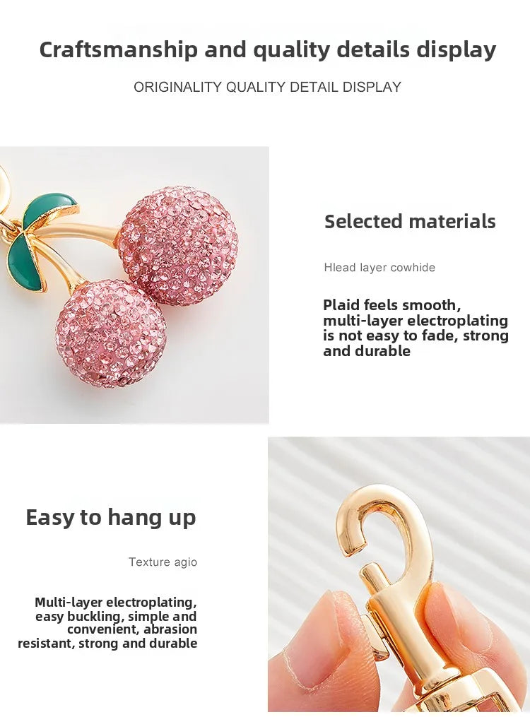 Cherry Charm for Women’s Bags – Timeless Elegance