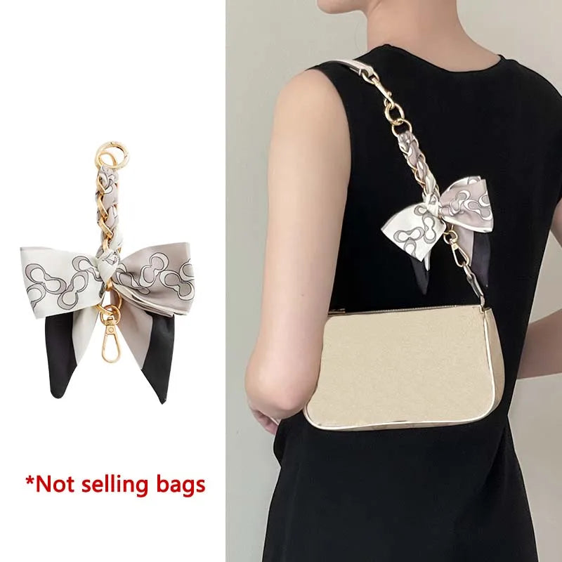 Bow Scarf Bag Extension Chain