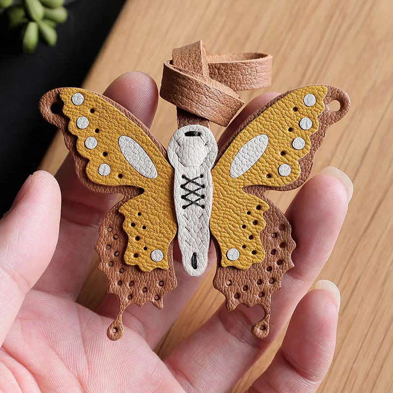 Leather Scarecrow Pendant – Bag & Car Charm