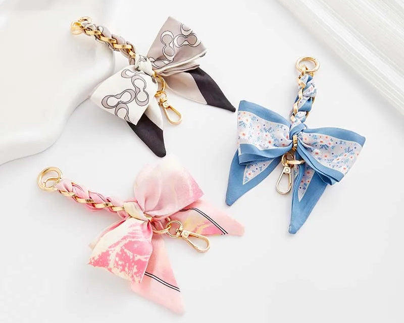 Bow Scarf Bag Extension Chain