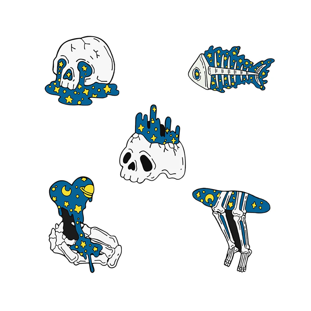 4-9pcs Cute Enamel Pin Set – Cats, Goose, Skull & Stethoscope Brooches | Fun Bag & Jacket Badges”  This way: