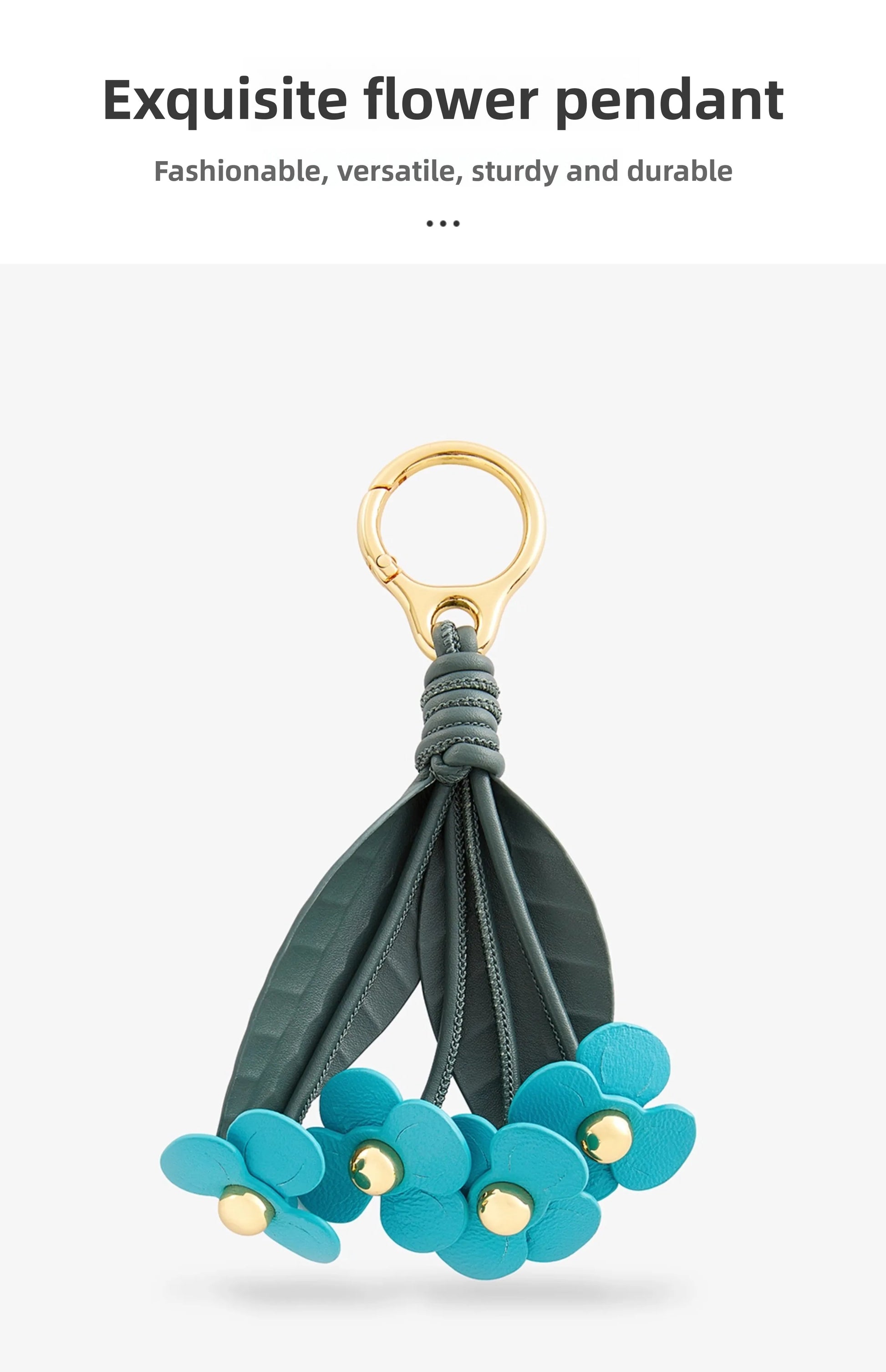 Floral Strawberry Bag Pendant for Women