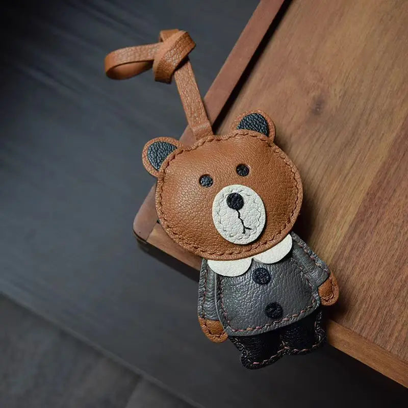 Leather Scarecrow Pendant – Bag & Car Charm