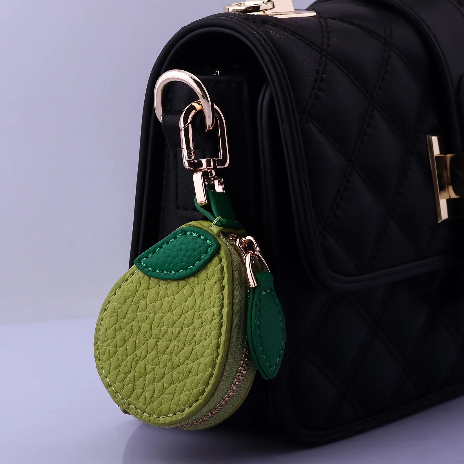 Cute Fruit Coin Purse – Lemon, Strawberry & Cherry Mini Wallets | PU Leather Keychain bag charm
