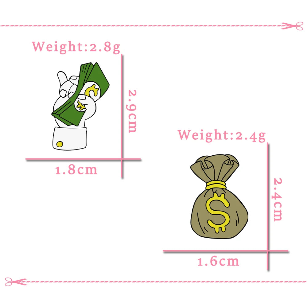 Funny Money Wallet Brooch – Stack Your Style!