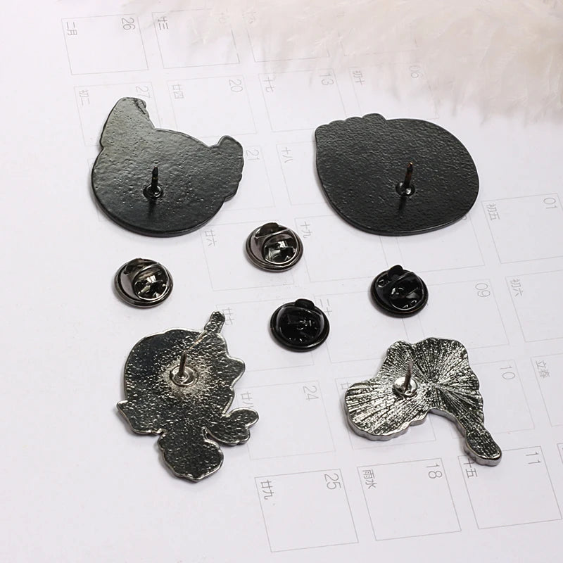 Skull Rose Coffin Enamel Pin – Punk Brooch Badge for Jackets & Accessories