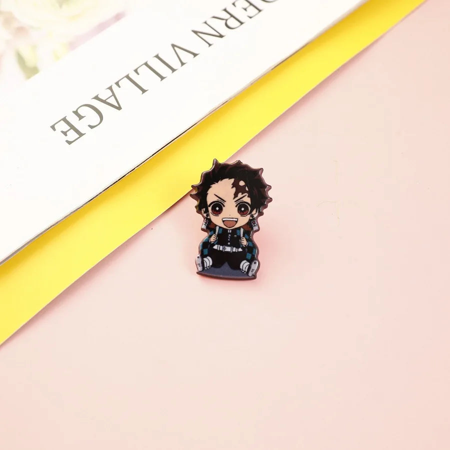 Demon Slayer Brooch Set – 16 Styles Anime Pins & Badges