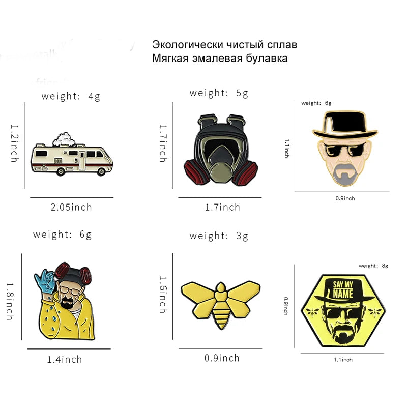 Movie Fan Enamel Pin – Classic Brooch Badge