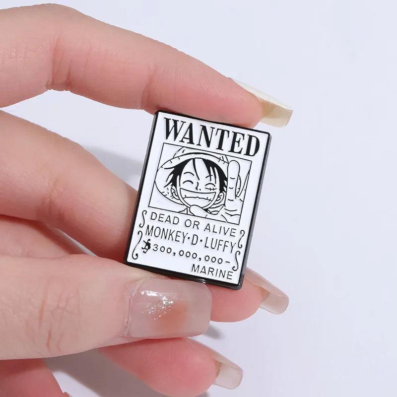 One Piece Luffy Enamel Pin – Straw Hat Pirate Anime Badge