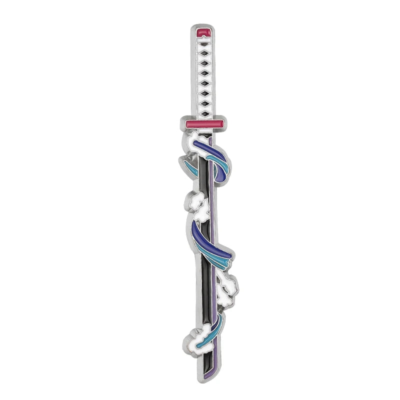 Demon Slayer Weapon Enamel Pins – Anime Sword Metal Brooch Badge