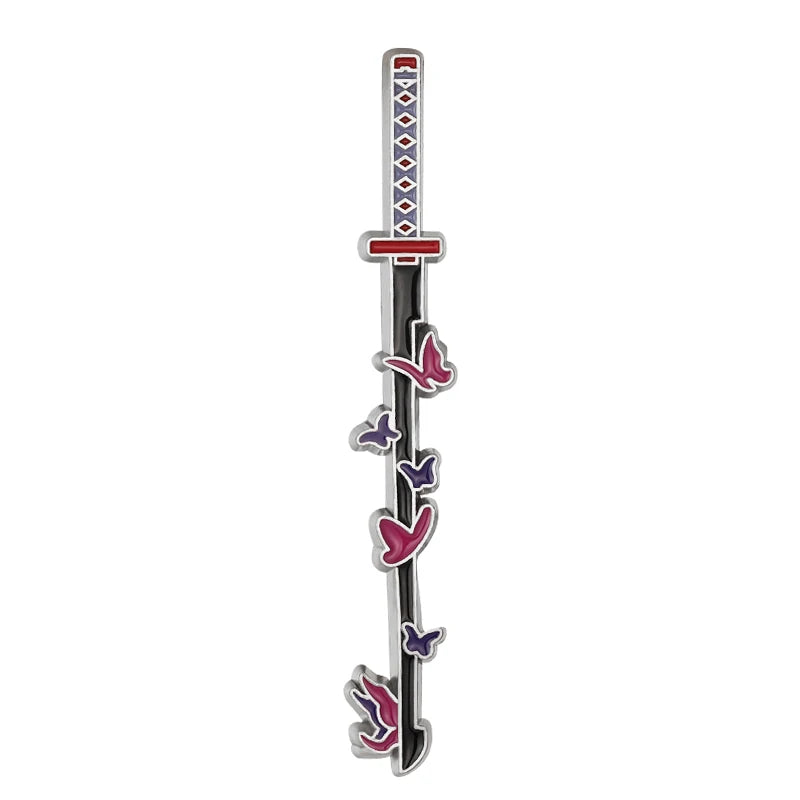 Demon Slayer Weapon Enamel Pins – Anime Sword Metal Brooch Badge