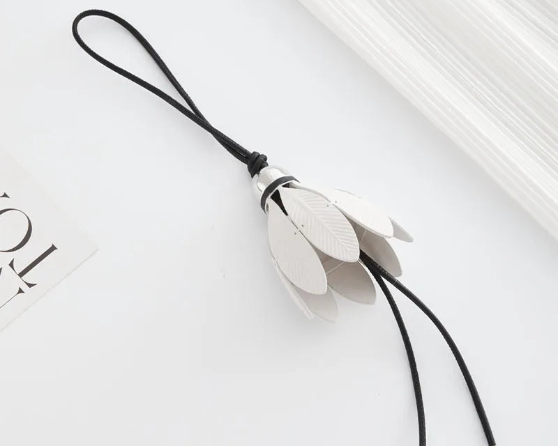 White Badminton Keychain – Luxury Bag Accessory