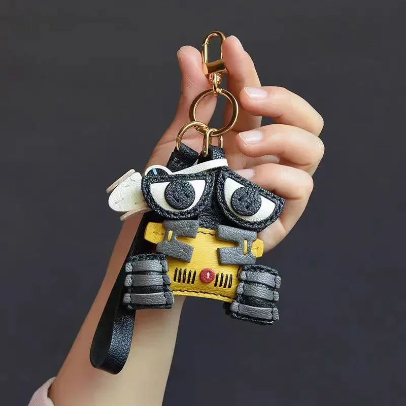 Exquisite Leather Bag Charm – Scarecrow Design