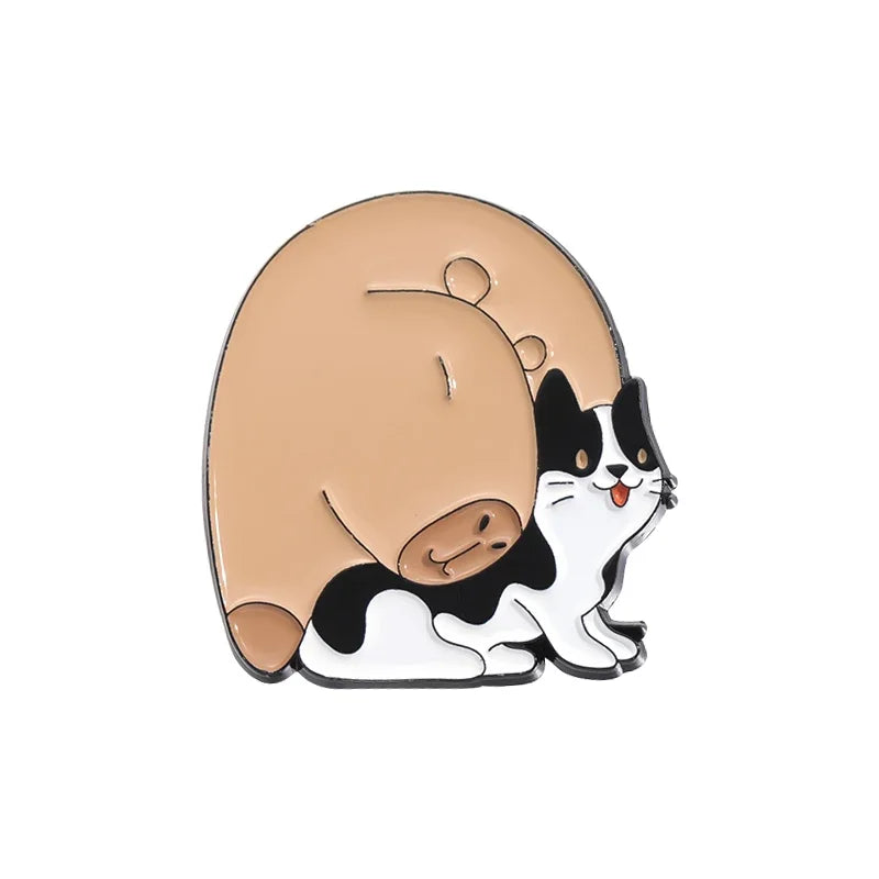 Kawaii Animal Brooch – Cute Enamel Pin Series