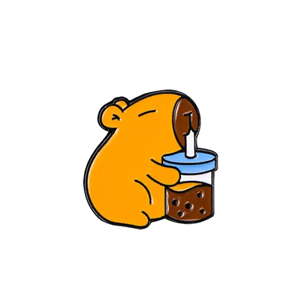 Capybara & Dolphin Brooch – Cute Bag Charm