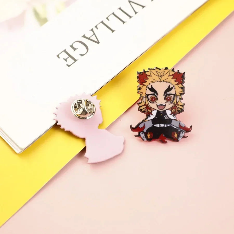 Demon Slayer Backpack & Clothes Pins – Anime Jewelry Gift