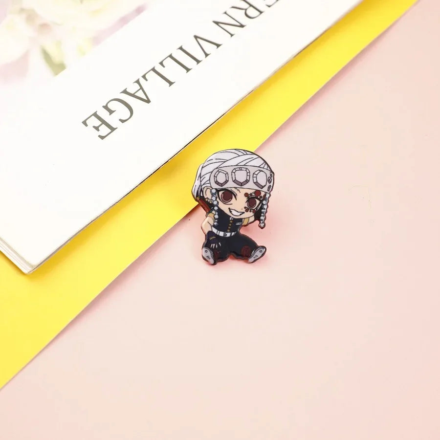 Demon Slayer Backpack & Clothes Pins – Anime Jewelry Gift