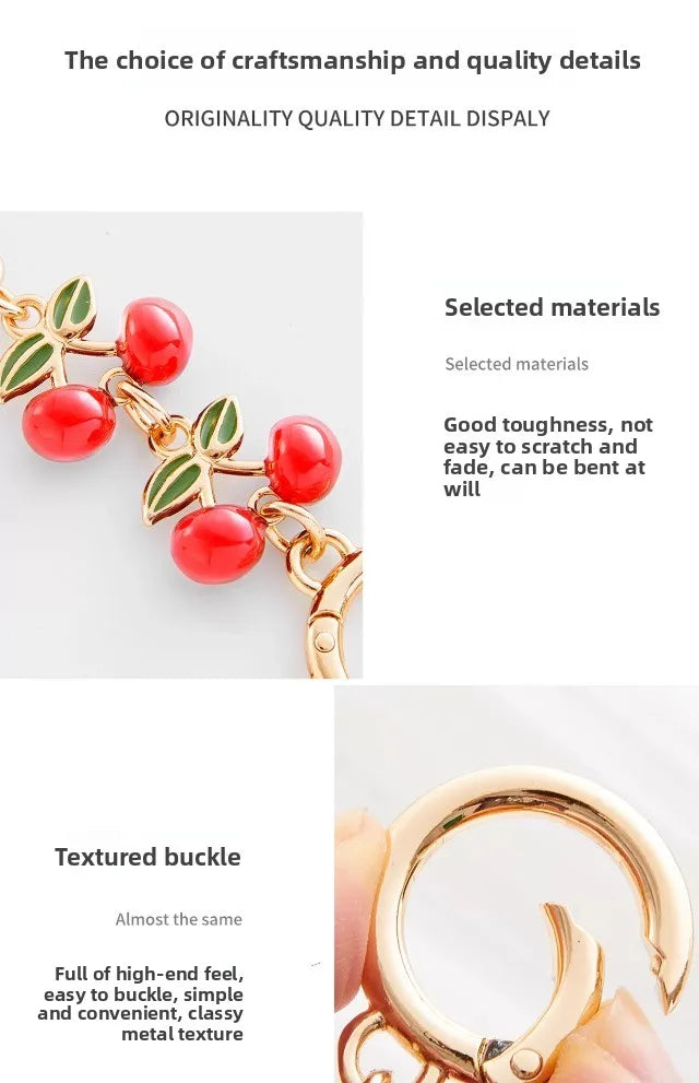 Cherry Shoulder Strap Chain – Bag Accessory