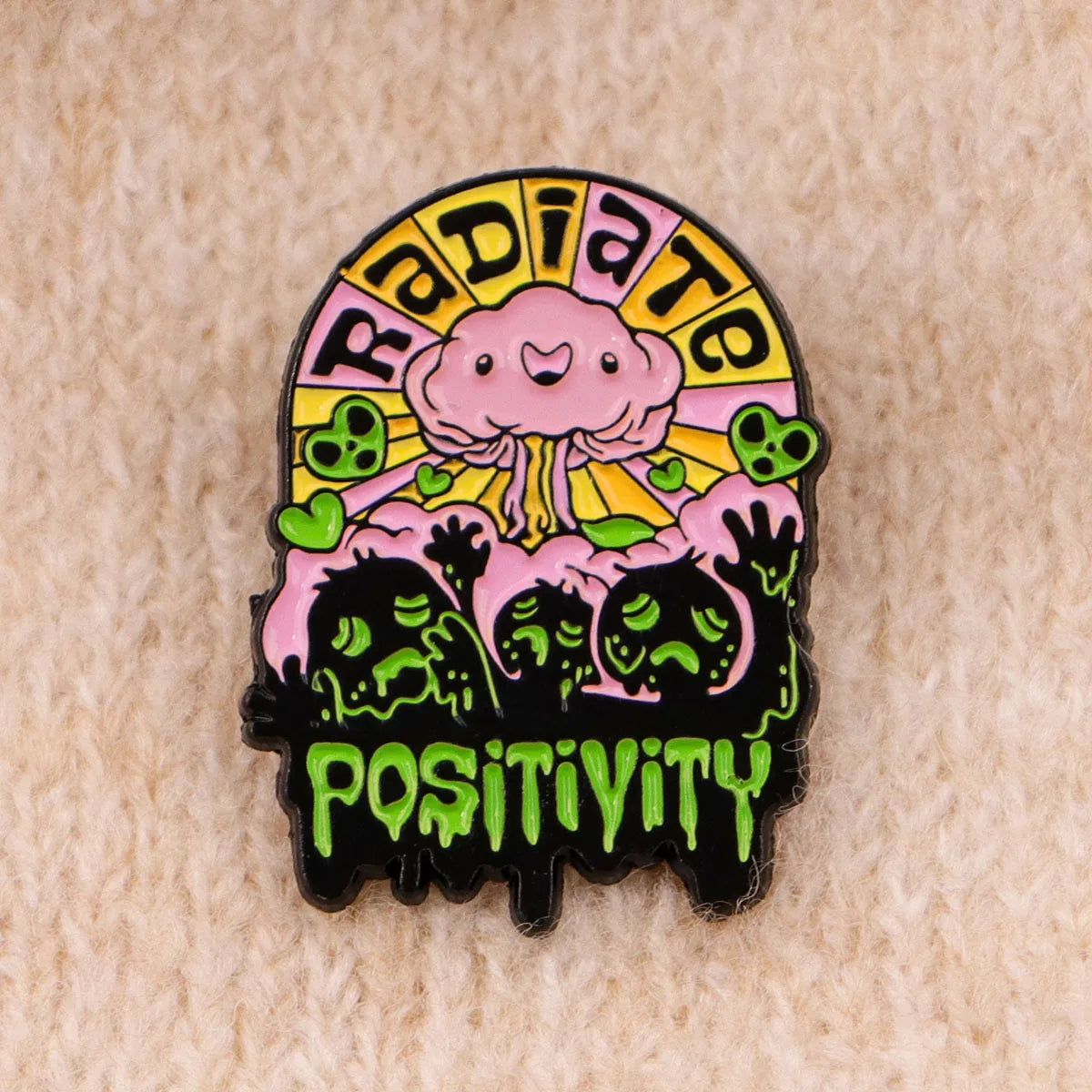 Funny Cat Enamel Pin – Quote Badge Gift