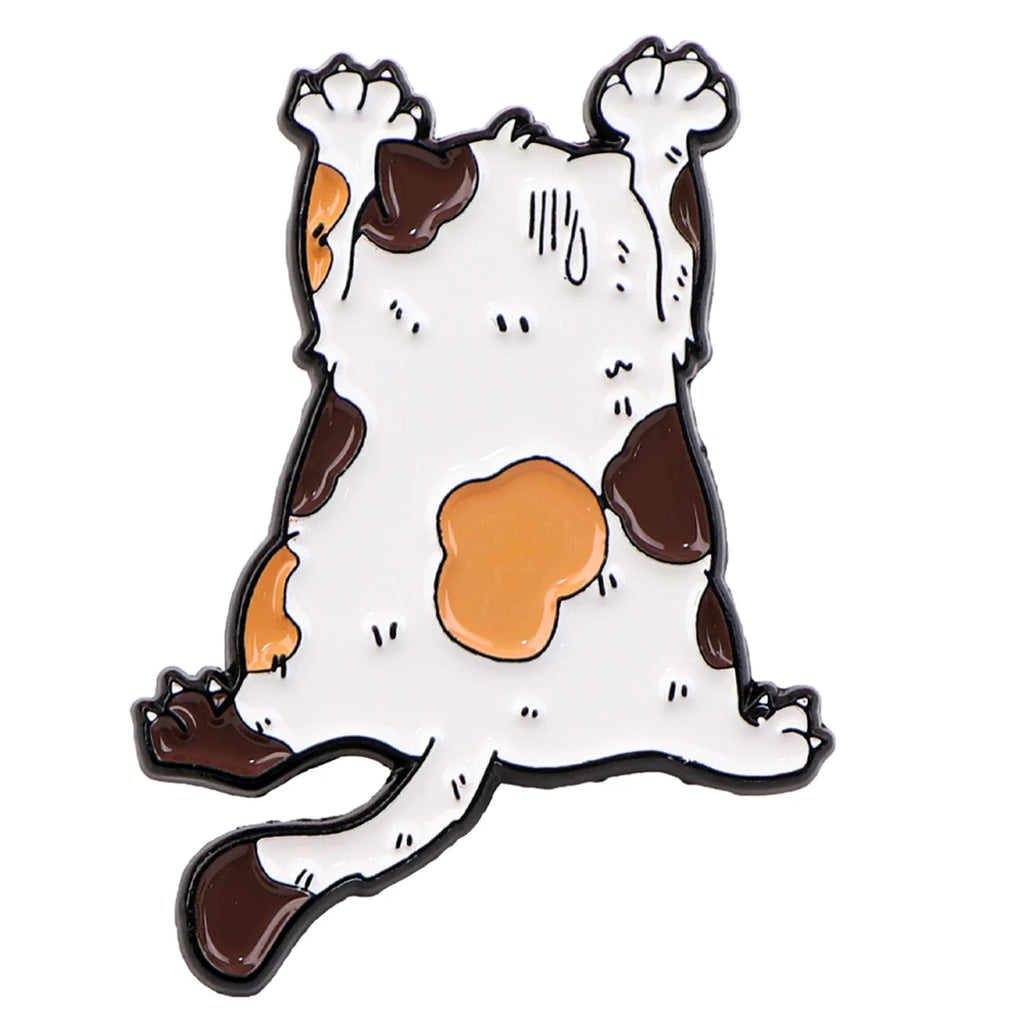 Kawaii Cat Enamel Pin – Cute Animal Brooch